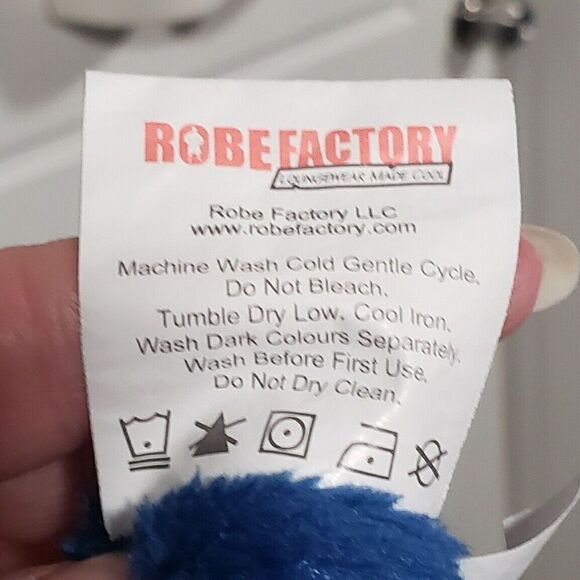 Harry Potter Fantastic Beasts Bath Robe Newt Scamander‎ OS Blue Robe Factory - Picture 11 of 11